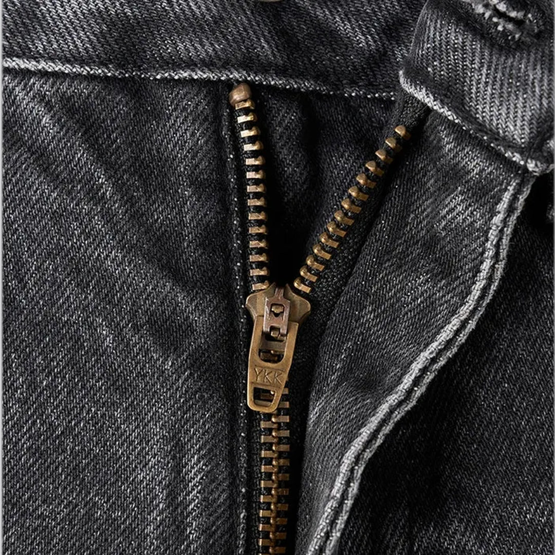 Casual straight stonewashed men's jeans